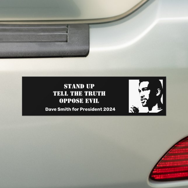Adesivo Para Carro Levante-se com Dave Smith Bumper Sticker (No carro)