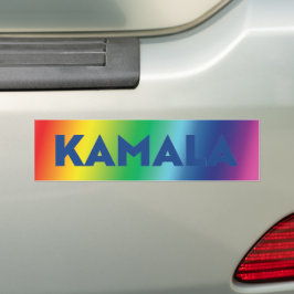 Adesivo Para Carro Lgbt arco-íris com gradiente de tipografia azul Ka