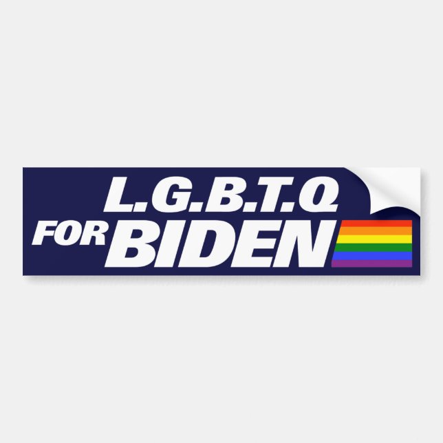 Adesivo Para Carro LGBT Para Biden 2024 (Frente)