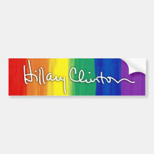Adesivo Para Carro LGBT para Hillary Clinton