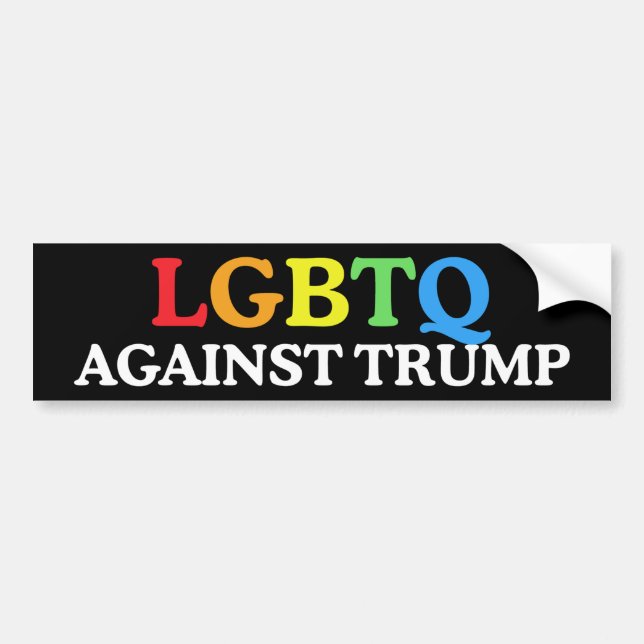 Adesivo Para Carro LGBTQ Contra Trump Biden 2024 Anti-Trump (Frente)