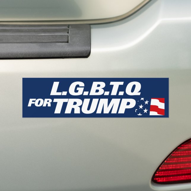 Adesivo Para Carro LGBTQ For Trump 2024 (No carro)
