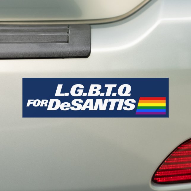 Adesivo Para Carro LGBTQ Para A DeSantis 2024 (No carro)
