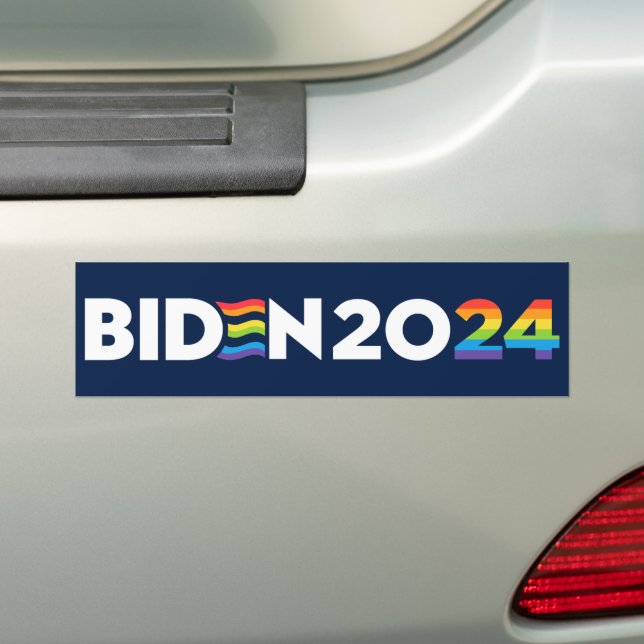 Adesivo Para Carro LGBTQ Para Biden 2024 (No carro)
