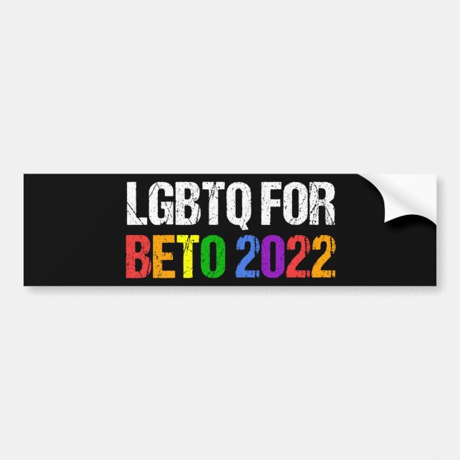 Adesivo Para Carro LGBTQ para o Governador Beto 2022 Eleição do Arco- (Frente)