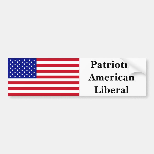 Adesivo Para Carro Liberal Americano Patriótico (Frente)