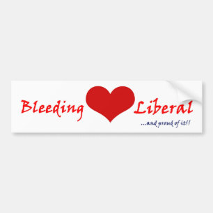 Adesivo Para Carro Liberal do coração de sangramento