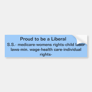 Adesivo Para Carro liberal orgulhoso