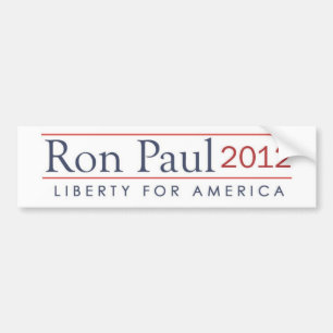 Adesivo Para Carro Liberdade 2012 de Ron Paul para América