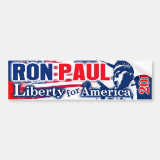 Adesivo Para Carro LIBERDADE 2012 de RON PAUL para AMÉRICA