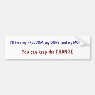 Adesivo Para Carro Liberdade, armas, dinheiro, mudança
