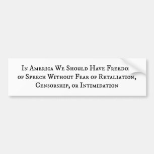Adesivo Para Carro Liberdade de expressão sem medo