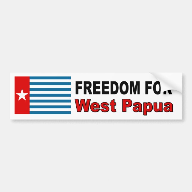 Adesivo Para Carro Liberdade de Papua ocidental (Frente)