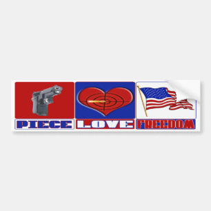ADESIVO PARA CARRO LIBERDADE DO AMOR DA PARTE (PAZ) (CORAÇÃO)