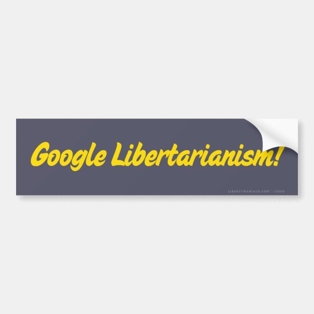 Adesivo Para Carro Libertarianismo de Google! Autocolante no vidro (Frente)