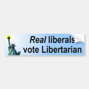 Adesivo Para Carro Libertário real do voto dos liberais