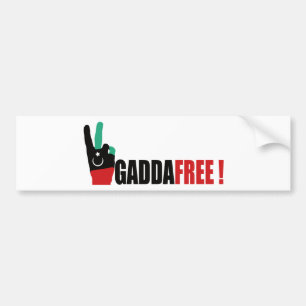 Adesivo Para Carro Líbia livra de Gaddafi - Kadhafi