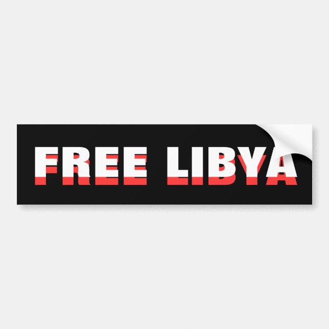 ADESIVO PARA CARRO LIBYA LIVRE (Frente)