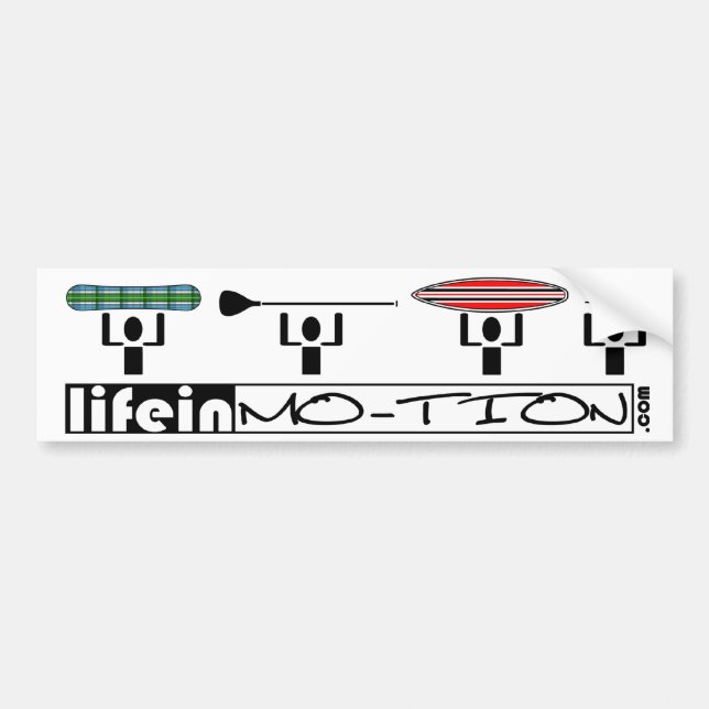 Adesivo Para Carro LifeinMotion_Bumpersticker (Frente)