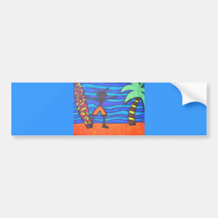 Adesivo Para Carro Lil Surfer Dude Saindo