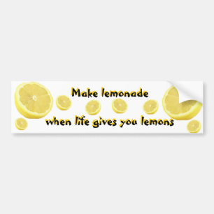 Adesivo Para Carro Limonada - quando a vida te dá limões