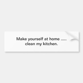 Adesivo Para Carro Limpe minha cozinha