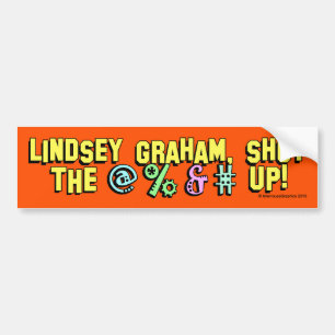 Adesivo Para Carro Lindsey Graham, cale a boca!