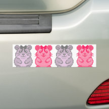 Linha De Hamsters De Desenho Animado Multicolorido