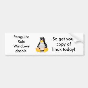Adesivo Para Carro Linux-pinguim-Tux