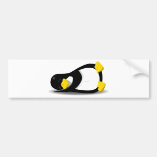 Adesivo Para Carro Linux Tux sleeping