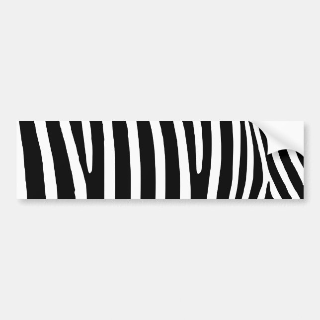 Adesivo Para Carro Listras de Zebra Preta (Frente)