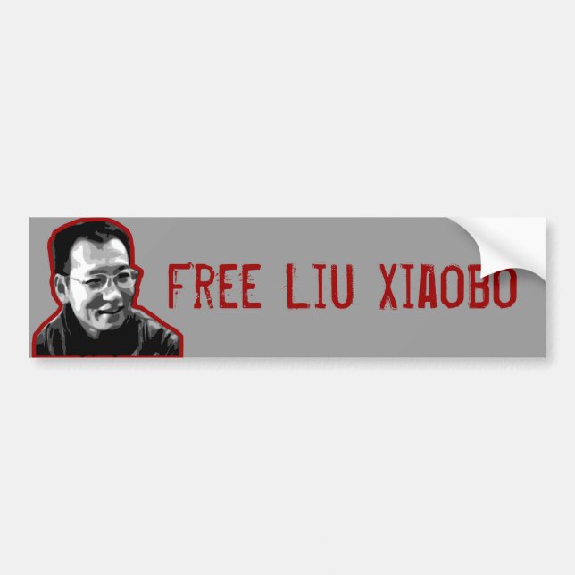 Adesivo Para Carro Liu livre Xiaobo (Frente)
