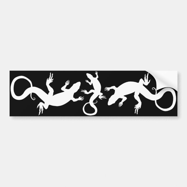 Adesivo Para Carro Lizard Art Gifts Lizard Bumper Sticker Reptile Art (Frente)