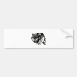 Adesivo Para Carro Lobo Selvagem