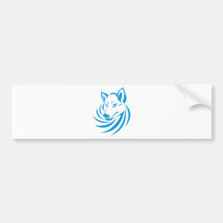 Adesivo Para Carro Logotipo azul feito sob encomenda do lobo