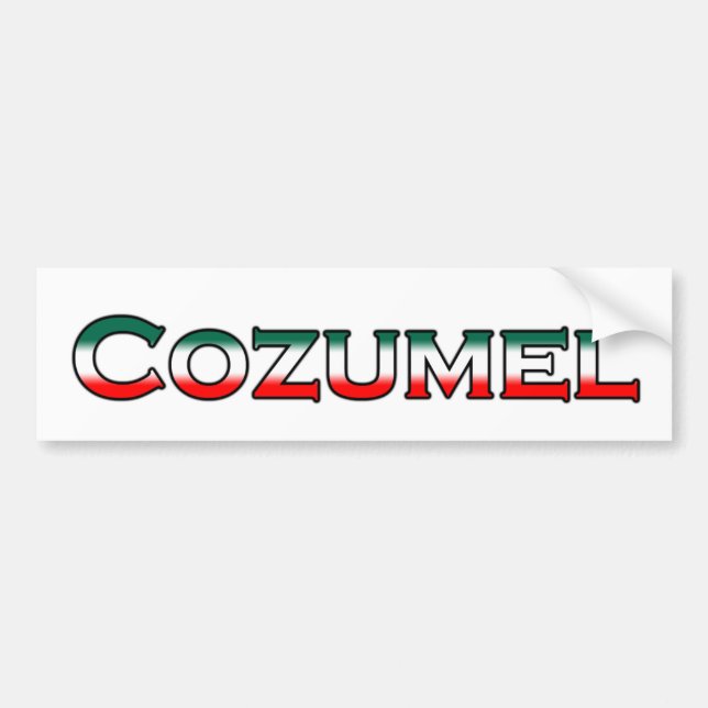Adesivo Para Carro Logotipo de Cozumel (texto) (Frente)