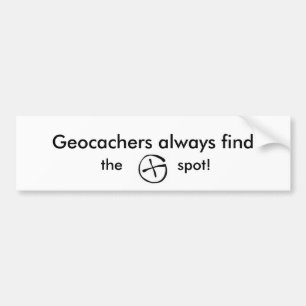 Adesivo Para Carro logotipo, de Geocachers achado sempre, ponto!