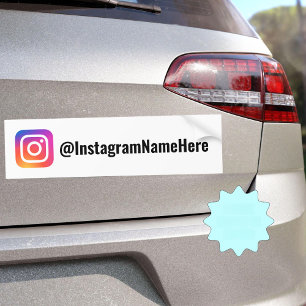 Adesivo Para Carro Logotipo de negócios personalizado de mídia social