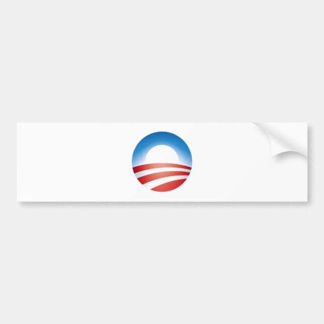 Adesivo Para Carro Logotipo de Obama (Frente)