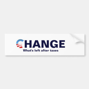 Adesivo Para Carro logotipo de obama, mudança, o que é saido após