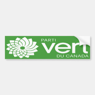 Adesivo Para Carro Logotipo de Parti Vert du Canadá