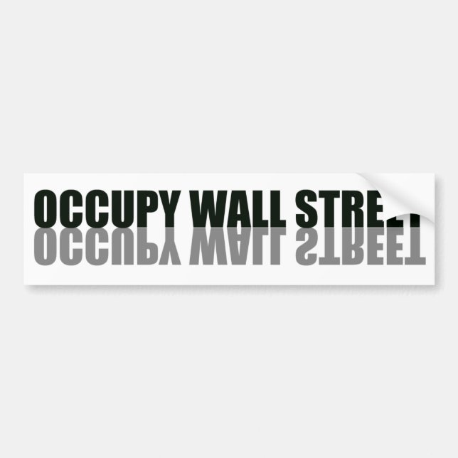 Adesivo Para Carro Logotipo de tendência do Occupy Wall Street (Frente)