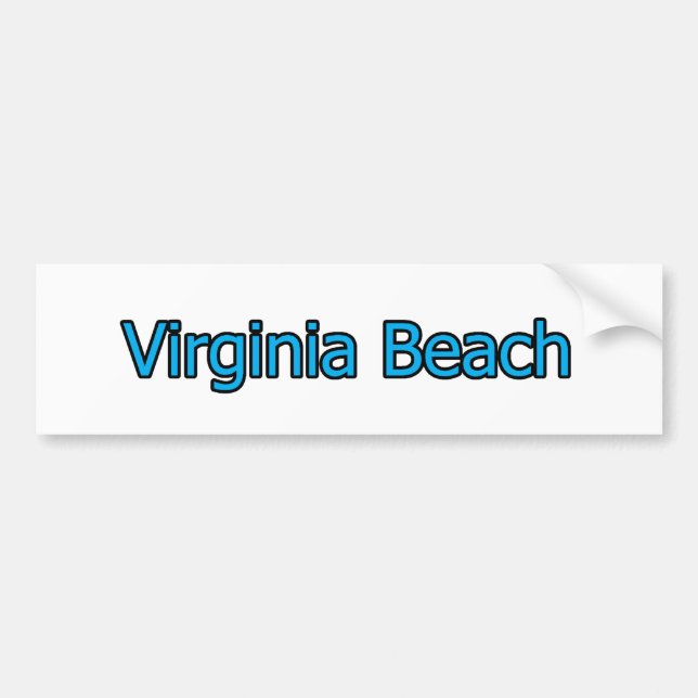 Adesivo Para Carro Logotipo de texto da Virginia Beach (Frente)