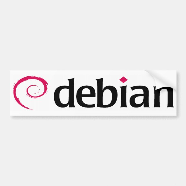 Adesivo Para Carro logotipo debian de Linux (Frente)