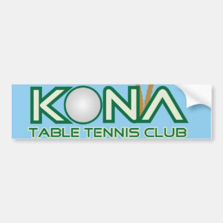 Adesivo Para Carro Logotipo do clube de ténis de mesa de Kona