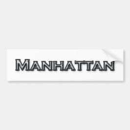Adesivo Para Carro Logotipo do texto de Manhattan NY do revestimento