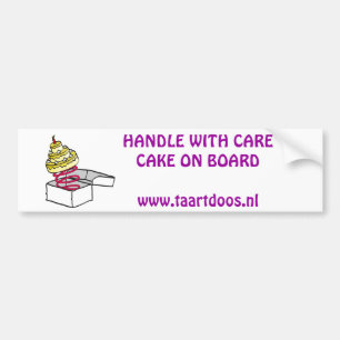 Adesivo Para Carro logotipo dos taartdoos, rijderTaart BO aan de