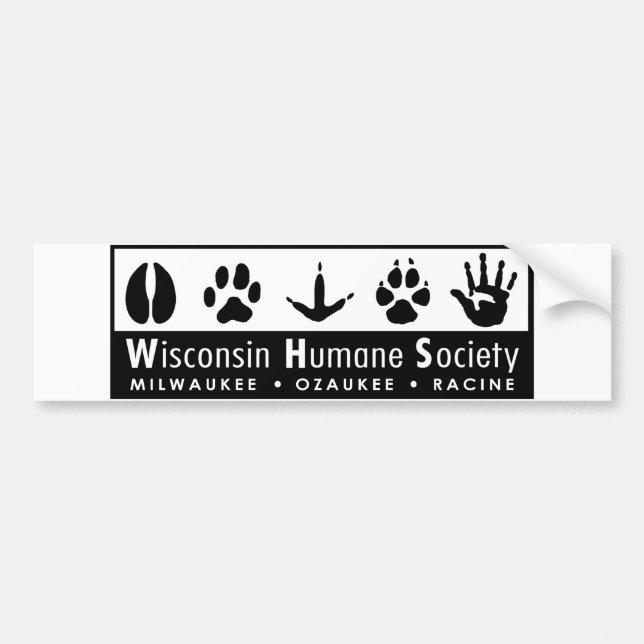 Adesivo Para Carro Logotipo humano da sociedade de Wisconsin (Frente)