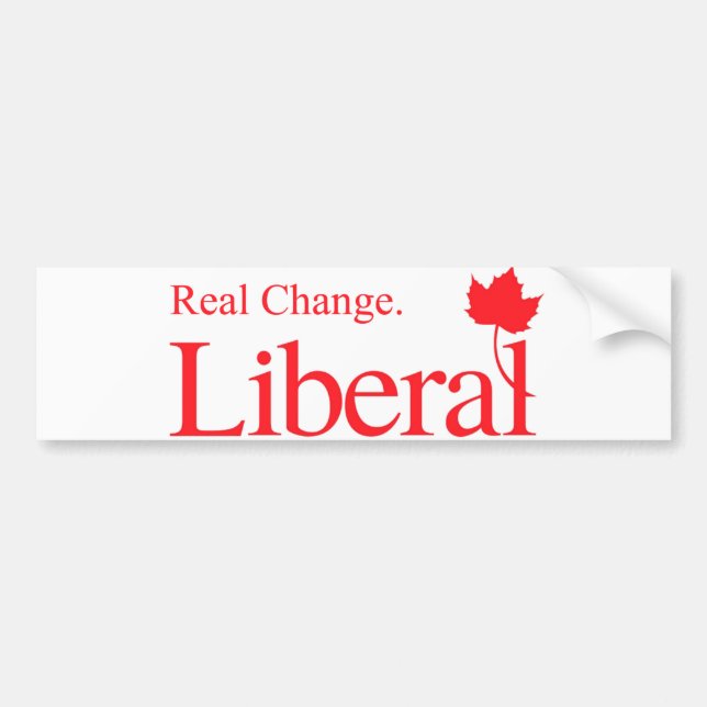 Adesivo Para Carro Logotipo Liberal de Mudança Real (Frente)