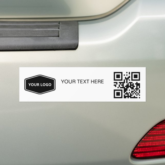 Adesivo Para Carro Logotipo personalizado e Promocional de código QR  (No carro)
